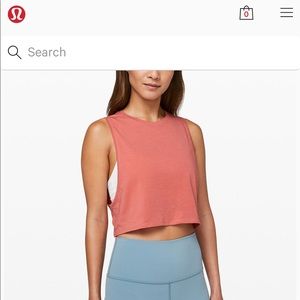 Lululemon black crop tank!!